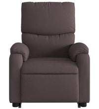 Massagesessel mit Aufstehhilfe Dunkelbraun Stoff