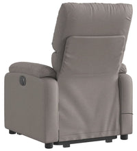 Massagesessel mit Aufstehhilfe Taupe Stoff