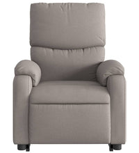 Massagesessel mit Aufstehhilfe Taupe Stoff