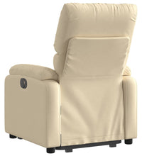 Relaxsessel mit Aufstehhilfe Elektrisch Creme Stoff