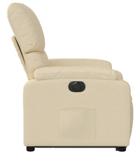 Relaxsessel mit Aufstehhilfe Elektrisch Creme Stoff