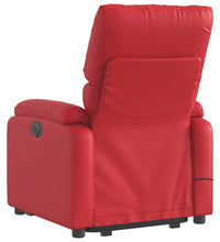 Relaxsessel mit Aufstehhilfe Rot Kunstleder