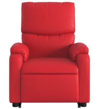Relaxsessel mit Aufstehhilfe Rot Kunstleder