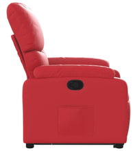 Relaxsessel mit Aufstehhilfe Rot Kunstleder