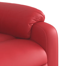 Relaxsessel mit Aufstehhilfe Rot Kunstleder