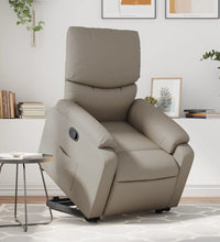 Relaxsessel mit Aufstehhilfe Cappuccino-Braun Kunstleder