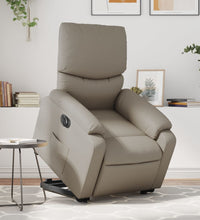 Relaxsessel mit Aufstehhilfe Elektrisch Cappuccino Kunstleder