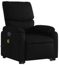 Massagesessel mit Aufstehhilfe Elektrisch Schwarz Kunstleder