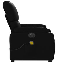 Massagesessel mit Aufstehhilfe Elektrisch Schwarz Kunstleder