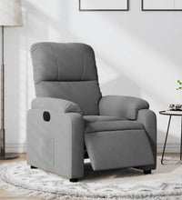 Relaxsessel Elektrisch Dunkelgrau Mikrofasergewebe