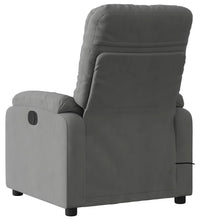 Massagesessel Elektrisch Dunkelgrau Mikrofasergewebe
