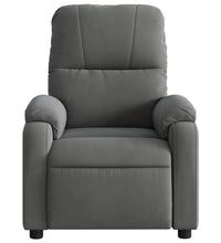 Massagesessel Elektrisch Dunkelgrau Mikrofasergewebe