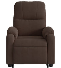 Relaxsessel mit Aufstehhilfe Braun Mikrofasergewebe