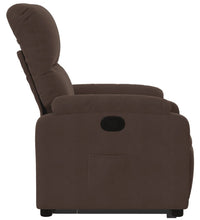 Relaxsessel mit Aufstehhilfe Braun Mikrofasergewebe