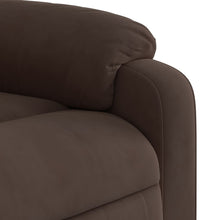 Relaxsessel mit Aufstehhilfe Braun Mikrofasergewebe