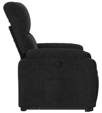 Relaxsessel mit Aufstehhilfe Schwarz Mikrofasergewebe