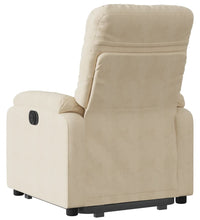 Relaxsessel mit Aufstehhilfe Creme Mikrofasergewebe