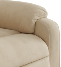 Relaxsessel mit Aufstehhilfe Creme Mikrofasergewebe