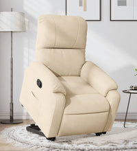 Relaxsessel mit Aufstehhilfe Creme Mikrofasergewebe