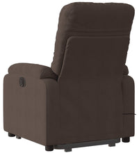 Massagesessel mit Aufstehhilfe Braun Mikrofasergewebe