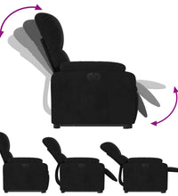 Relaxsessel Aufstehhilfe Elektrisch Schwarz Mikrofasergewebe