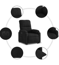 Relaxsessel Aufstehhilfe Elektrisch Schwarz Mikrofasergewebe