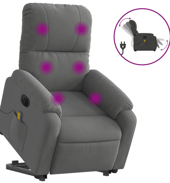 Massagesessel Aufstehhilfe Elektrisch Dunkelgrau
