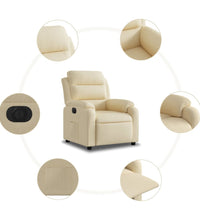 Relaxsessel Elektrisch Creme Stoff