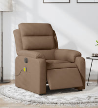 Massagesessel Elektrisch Braun Stoff