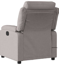 Massagesessel Elektrisch Taupe Stoff