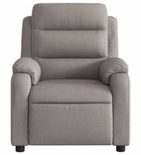 Massagesessel Elektrisch Taupe Stoff