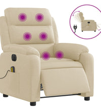 Massagesessel Elektrisch Creme Stoff