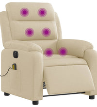 Massagesessel Elektrisch Creme Stoff