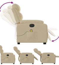 Massagesessel Elektrisch Creme Stoff