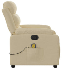 Massagesessel Elektrisch Creme Stoff