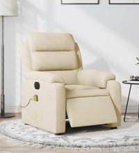 Massagesessel Elektrisch Creme Stoff