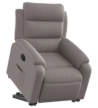 Relaxsessel mit Aufstehhilfe Taupe Stoff