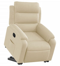 Relaxsessel mit Aufstehhilfe Creme Stoff
