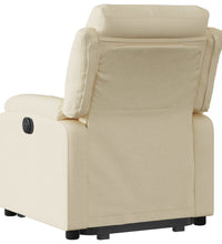 Relaxsessel mit Aufstehhilfe Creme Stoff