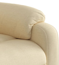 Massagesessel mit Aufstehhilfe Creme Stoff