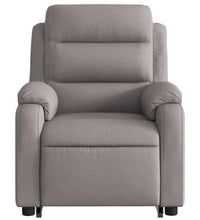 Relaxsessel mit Aufstehhilfe Elektrisch Taupe Stoff