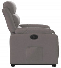 Relaxsessel mit Aufstehhilfe Elektrisch Taupe Stoff