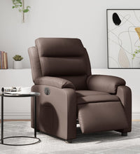 Elektrischer Relaxsessel Braun Kunstleder