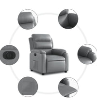 Relaxsessel Elektrisch Grau Kunstleder