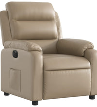 Relaxsessel Elektrisch Cappuccino-Braun Kunstleder