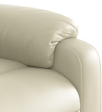 Relaxsessel mit Aufstehhilfe Creme Kunstleder