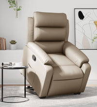 Relaxsessel mit Aufstehhilfe Cappuccino-Braun Kunstleder