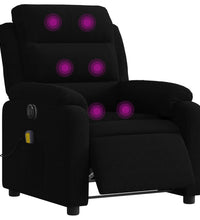 Massagesessel Elektrisch Schwarz Samt