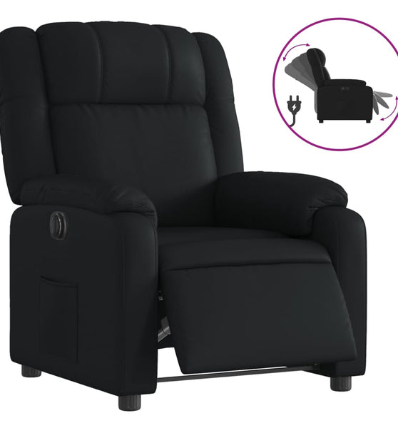 Relaxsessel Elektrisch Schwarz Kunstleder