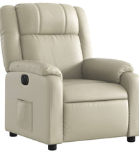 Relaxsessel Elektrisch Creme Kunstleder